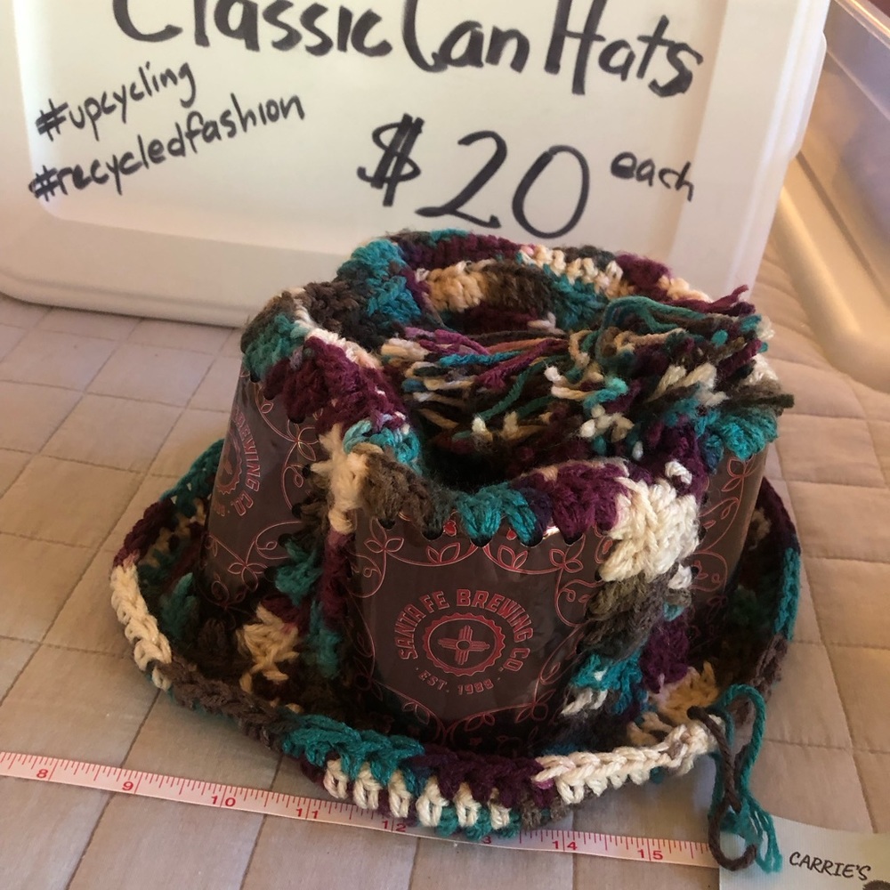 Beer Can Hat Handmade from Santa Fe Brewing Company cans. One size fits all.